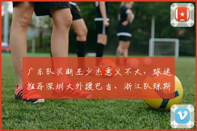 广东队买断王少杰意义不大，球迷推荐深圳大外援巴吉、浙江队琼斯